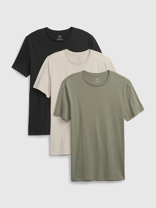 Image number 6 showing, Organic Cotton Standard Crewneck T-Shirt (3-Pack)