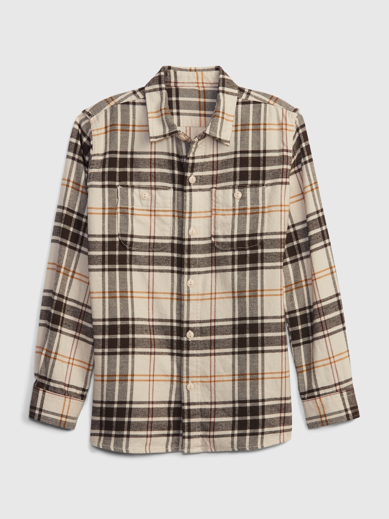 Kids Organic Cotton Flannel Shirt Gap