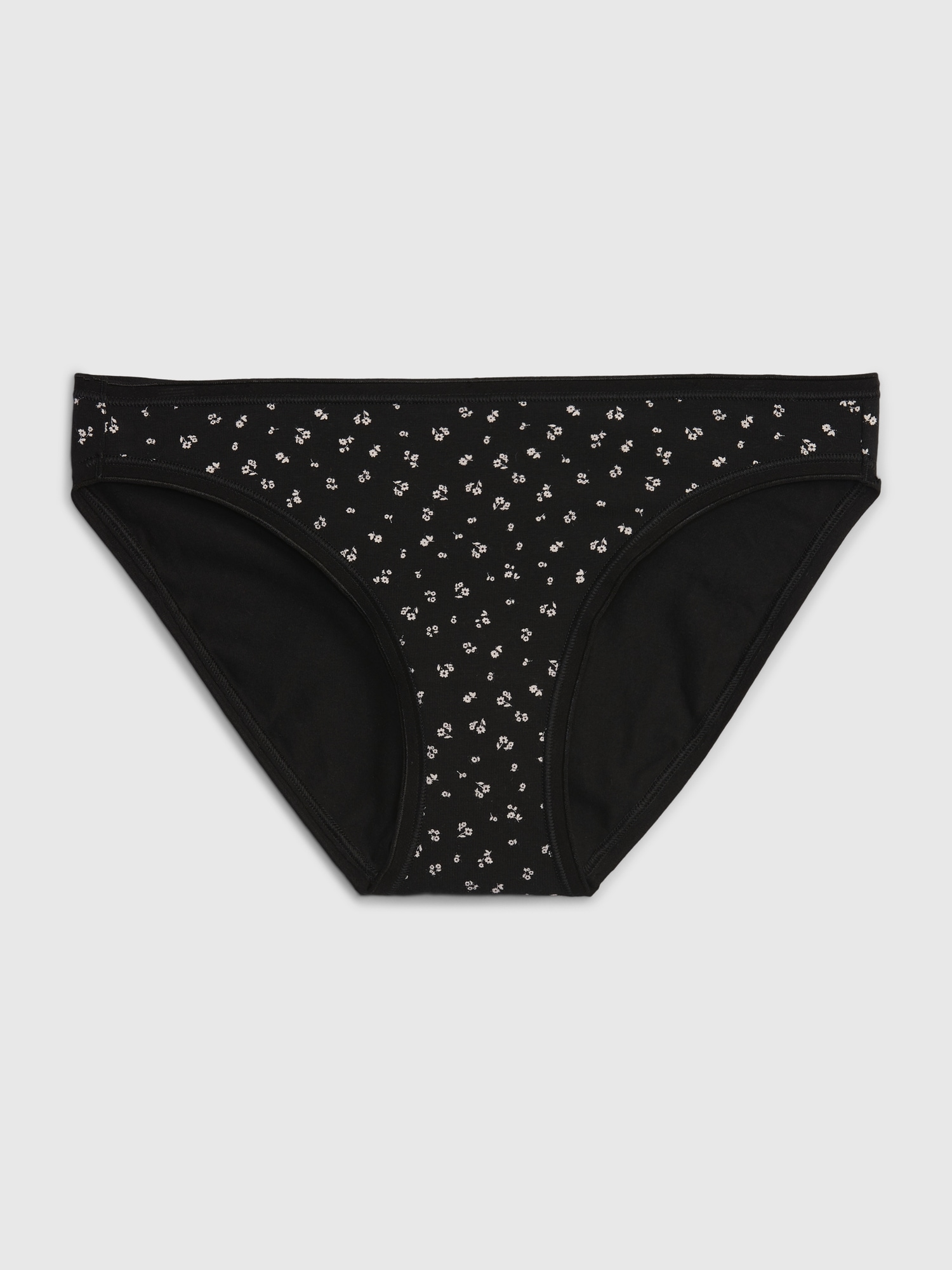 GAP womens No Show Bikini Style Underwear, True Black, Medium US 