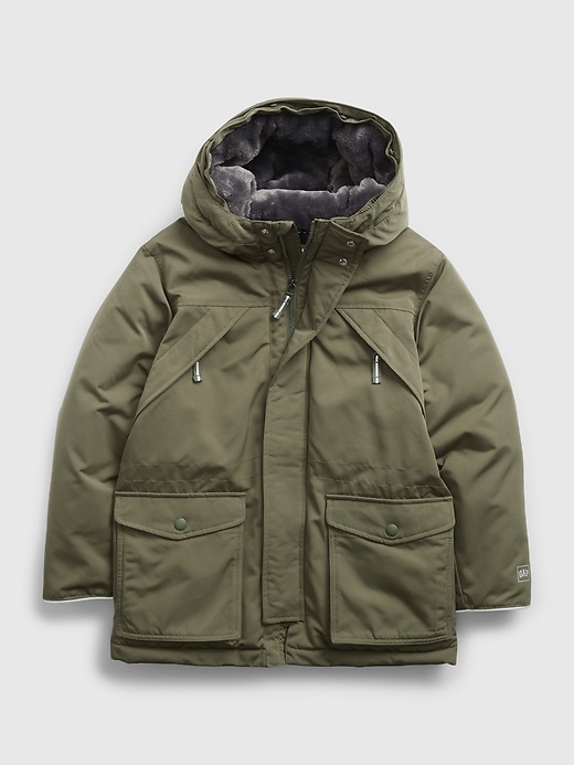 希少 MAI GIDAH Hooded Parka Parka with hood and storm flap