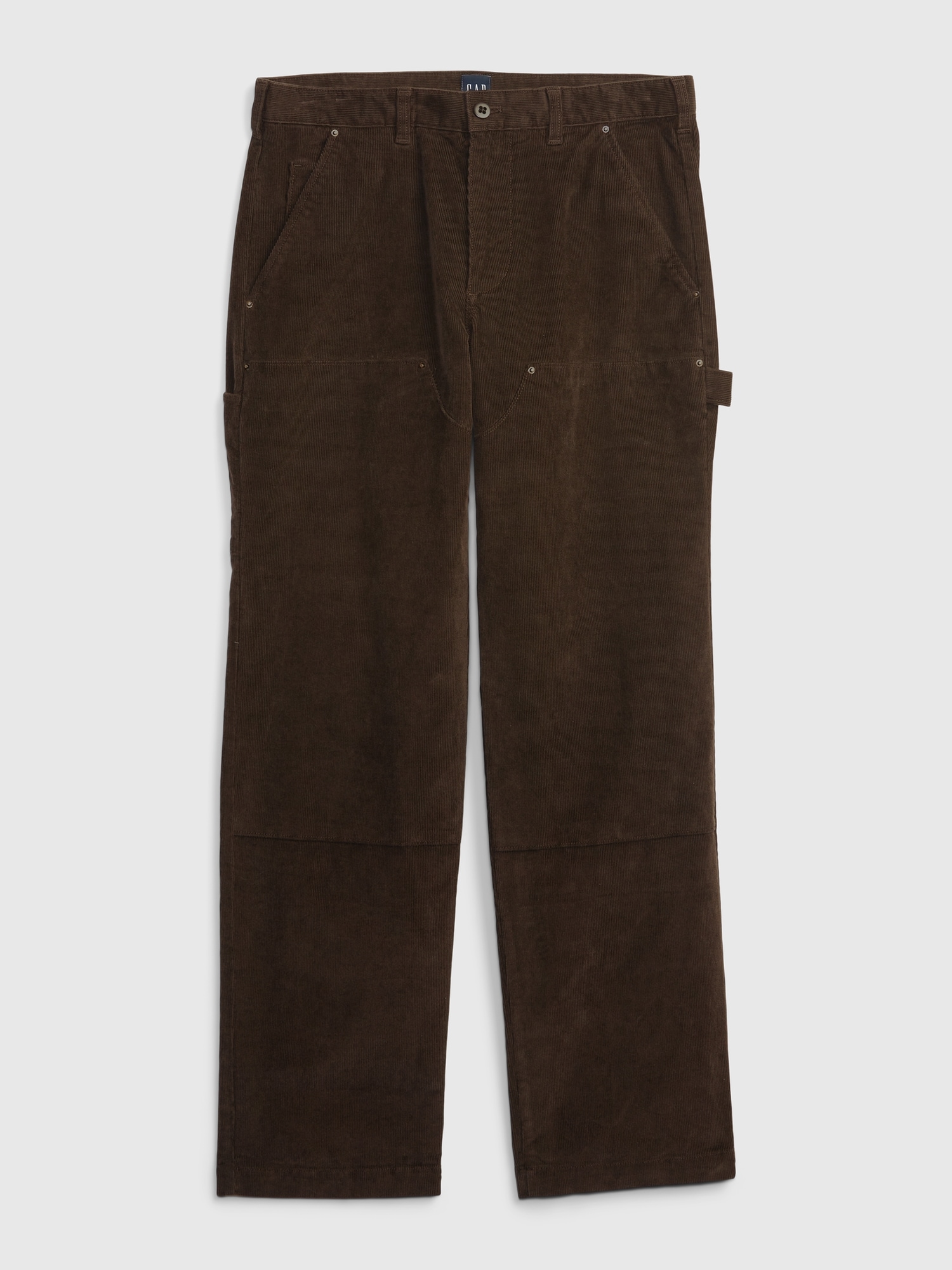 Brown Carpenter Corduroy Panel Pants, Buy Men Trousers
