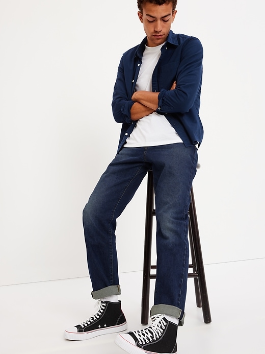 L'image numéro 3 présente Jean droit original à lisière années 90