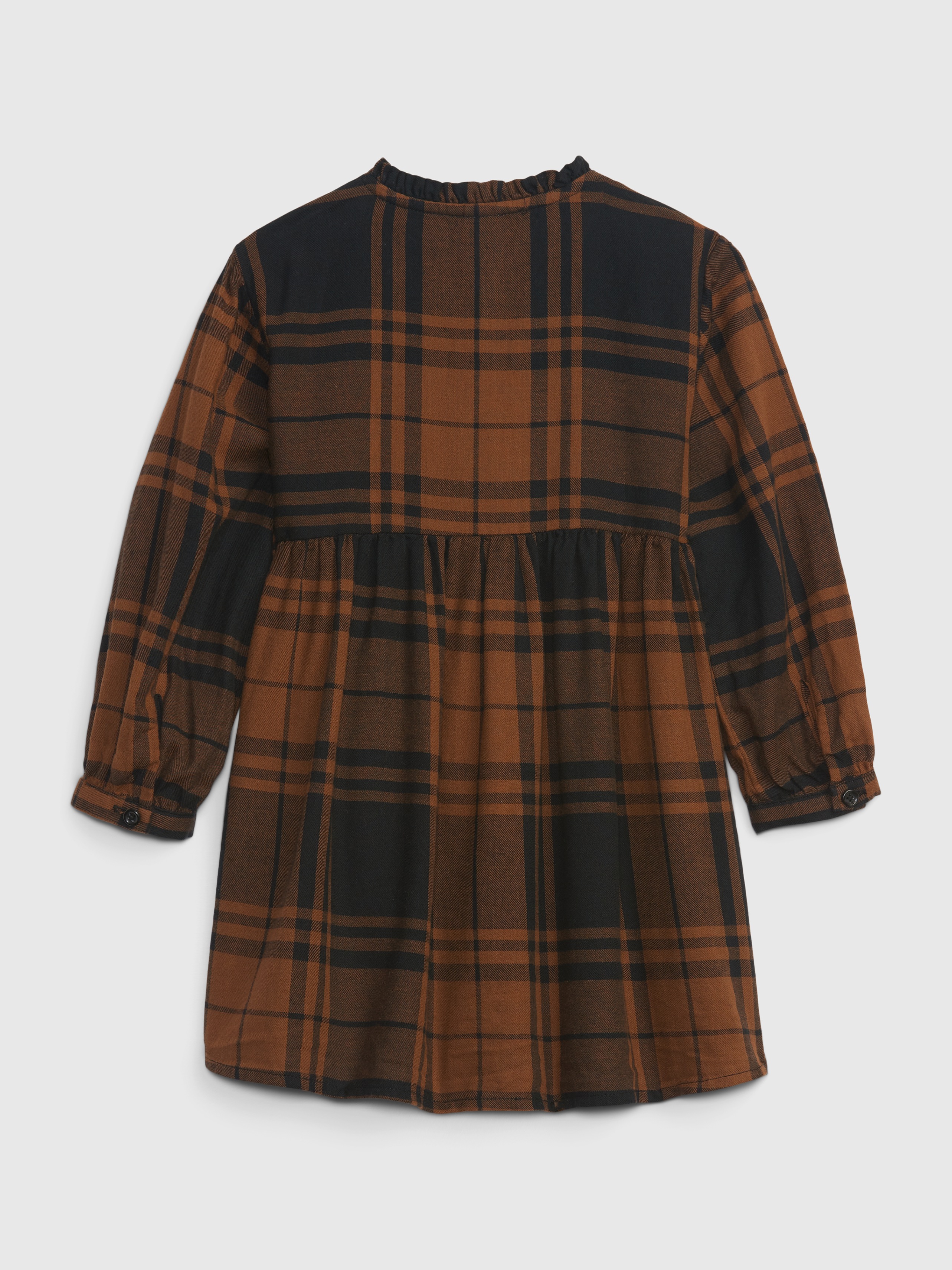 Robe Sans Manches Bébé Fille 2 Ans - Imprimé écossais Marron/rose/rouge Baby Gap | Occasion Très Bon état