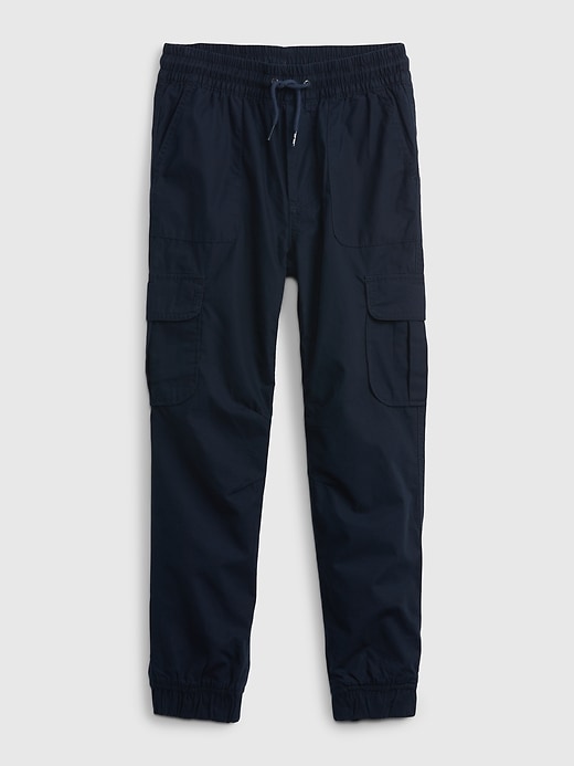 View large product image 1 of 1. Kids Jersey-Lined Cargo Joggers