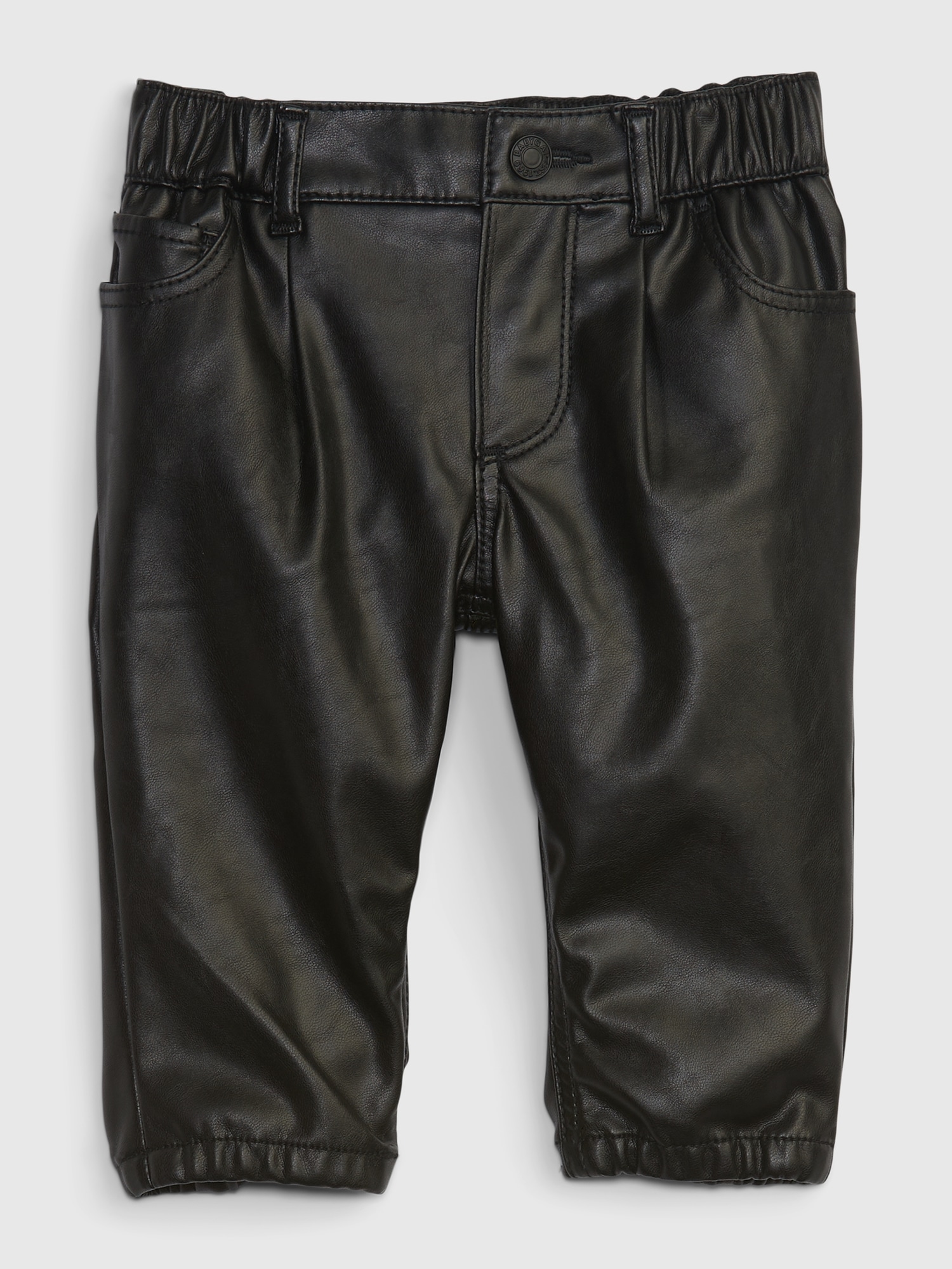 Baby Faux-Leather Bubble Jeans | Gap