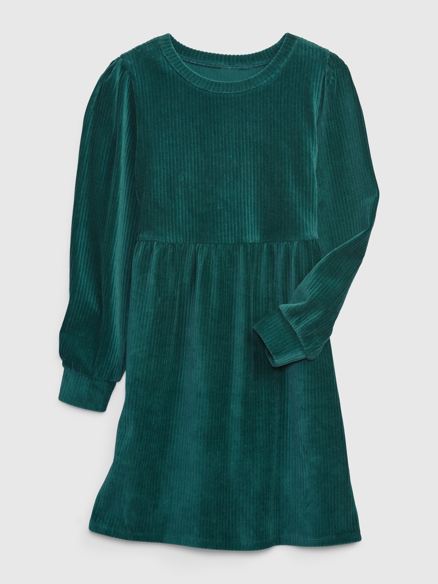 Kids Rib Velour Skater Dress Gap