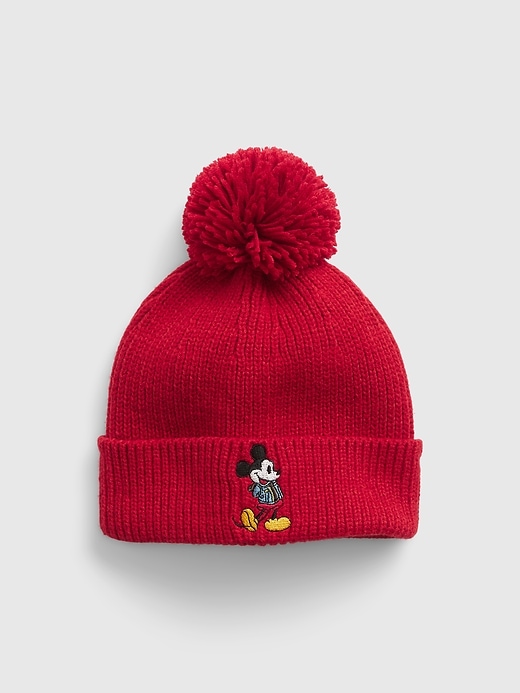 View large product image 1 of 1. babyGap &#124 Disney Mickey Mouse Pom Beanie