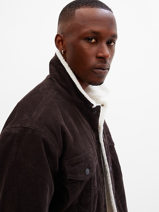 Icon Corduroy Sherpa Jacket | Gap