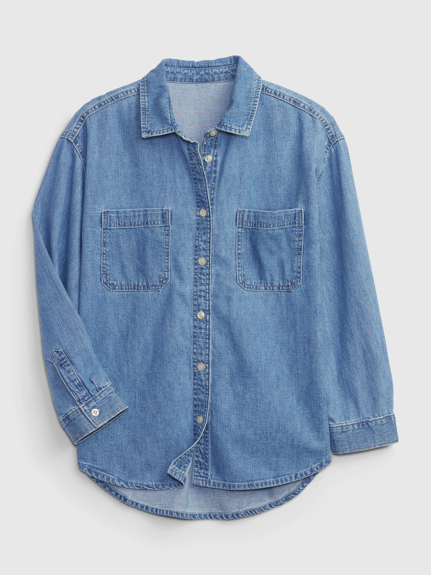 Gap Kids Denim Shirt blue. 1