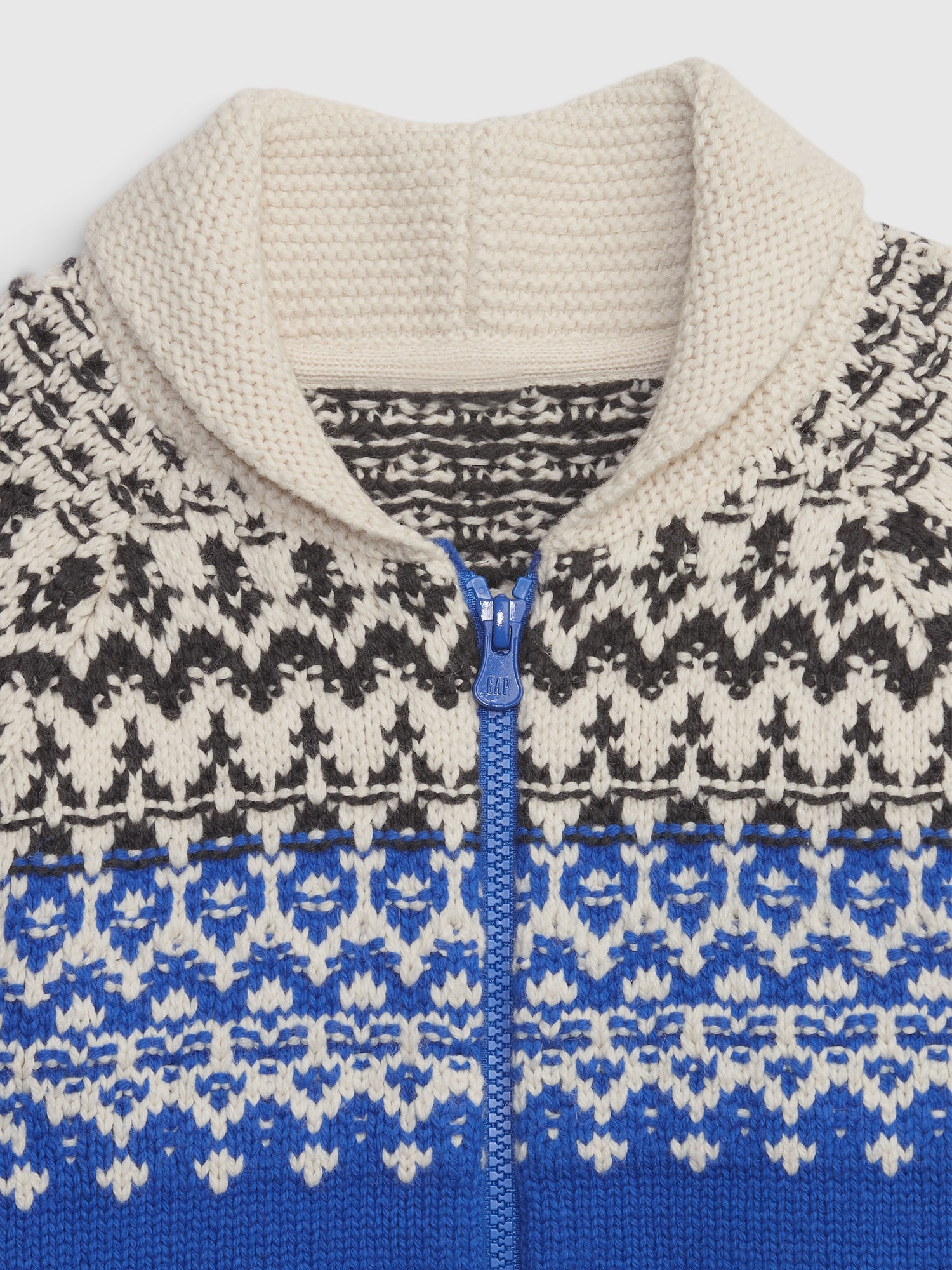 Toddler Fair Isle ZipUp Sweater Gap