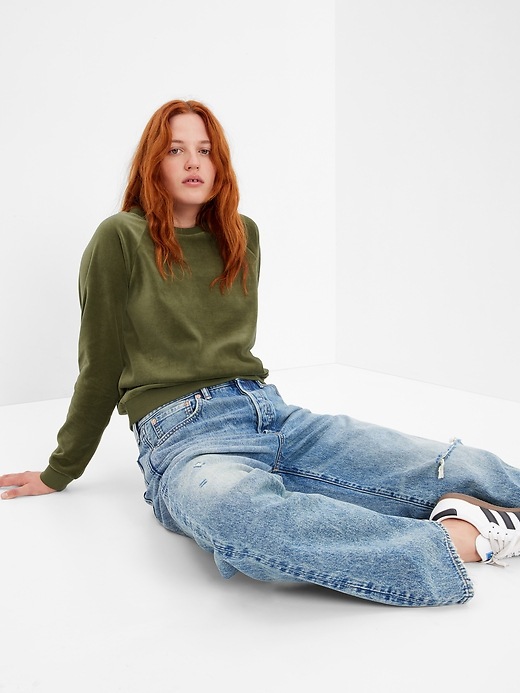 Velour Sweatshirt | Gap