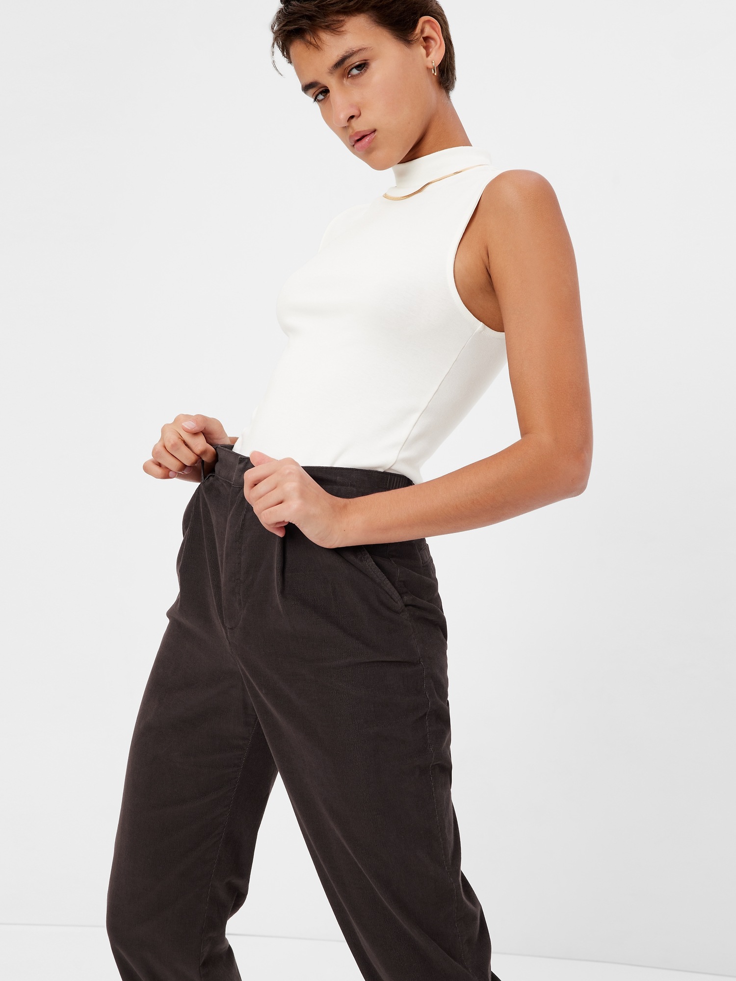 Pantalon Gap Kids Velours Côtelé Gris - Taille 12, Neuf Avec étiquette - Garçon Ou Fille