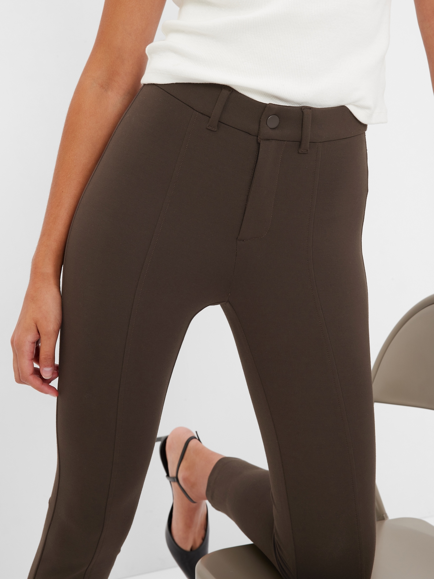 Conceited Premium Womens Stretch Ponte Pants - Dressy Leggings