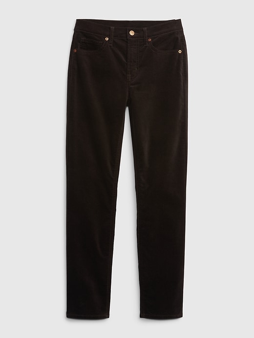 Image number 6 showing, Mid Rise Velvet Vintage Slim Jeans