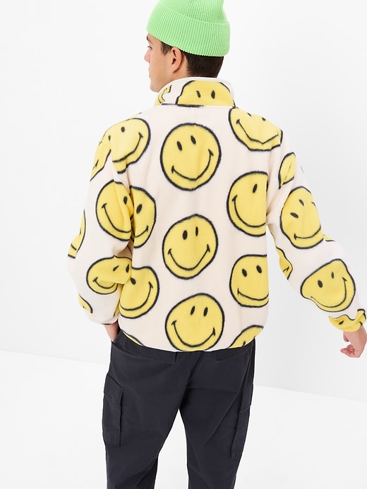 Image number 2 showing, Gap &#215 Smiley&#174 Arctic Fleece Snap Button Pullover