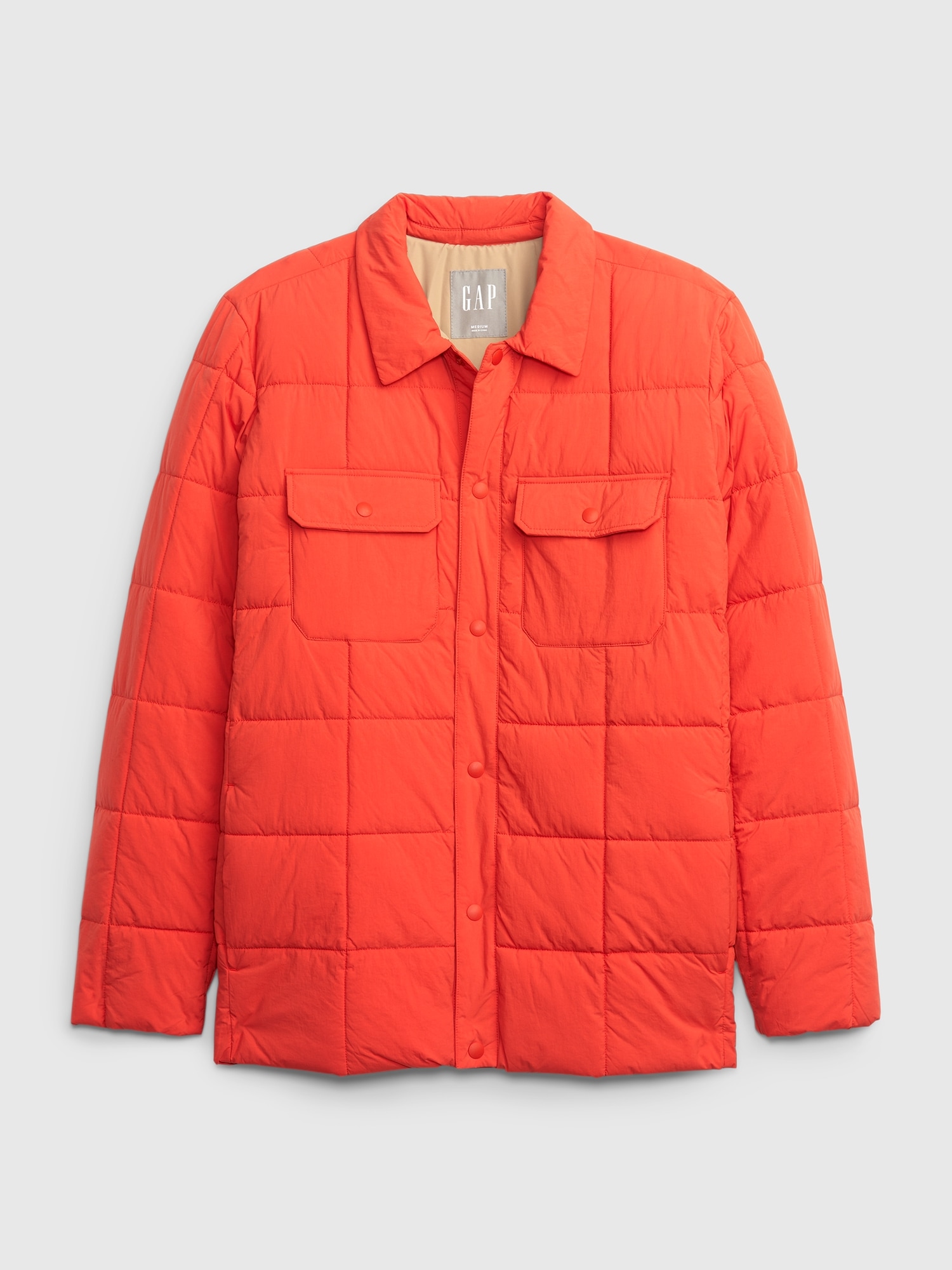 Recycled Puffer Shirt Jacket Gap