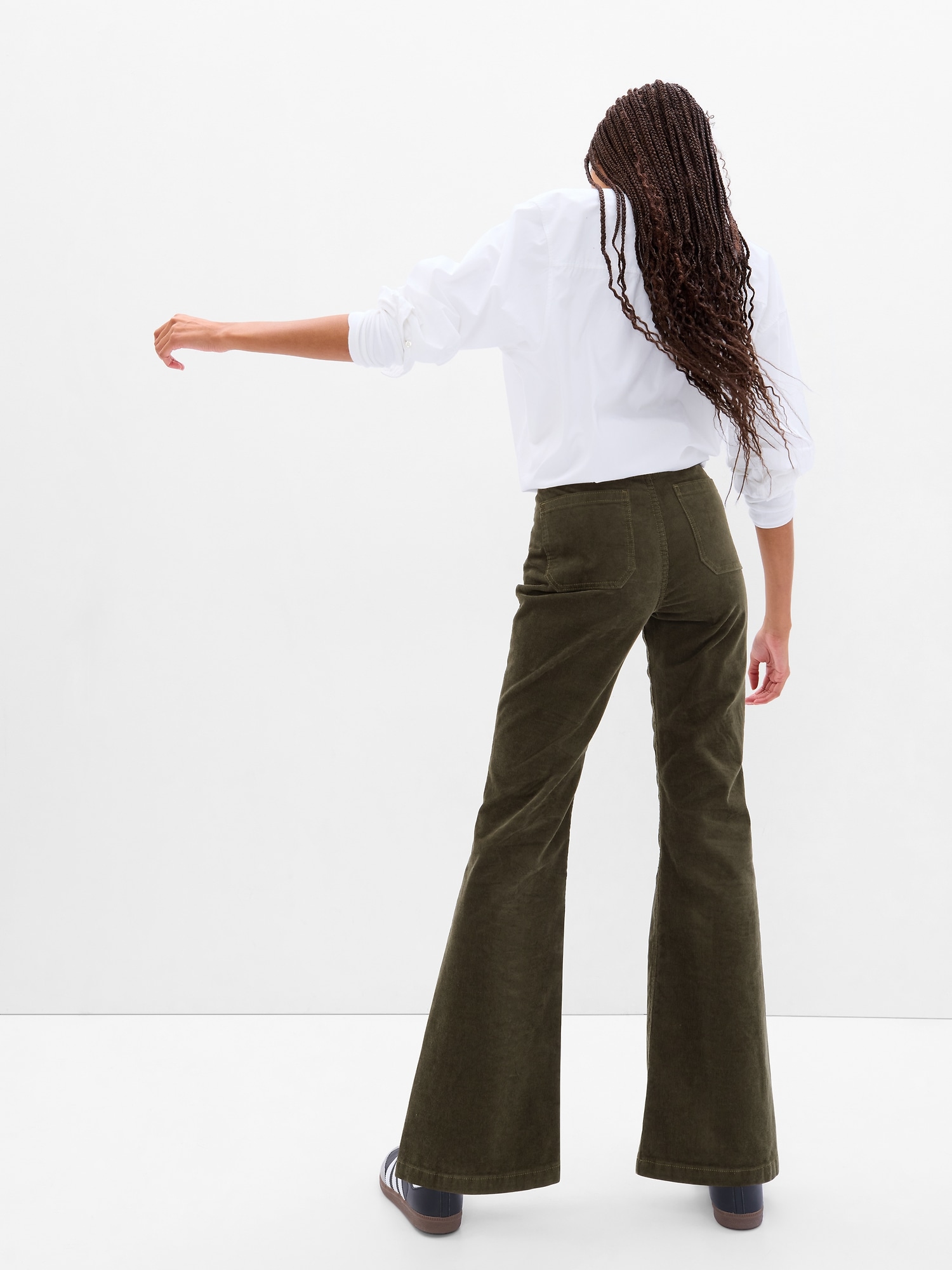 Pantalon évasé en velours pour homme style années 70 - Style hippie