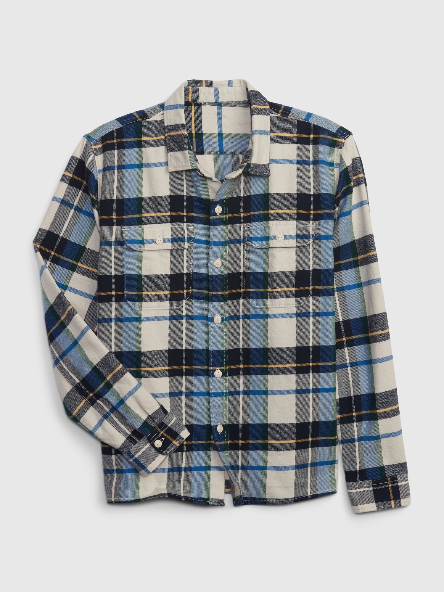 Chemise Homme Gap Taille L - Manches Longues Multicolore - Occasion Très Bon État
