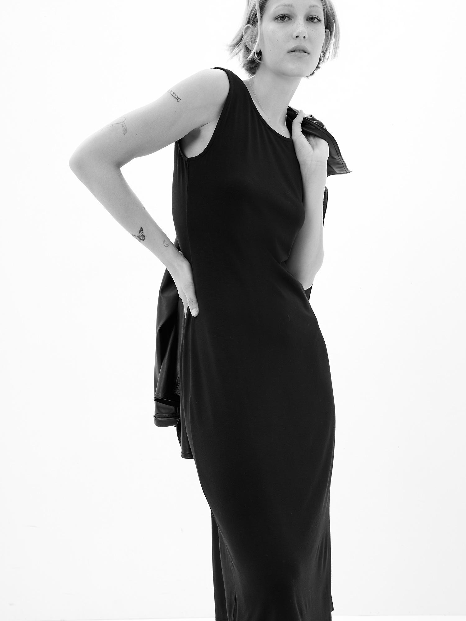 Low Back Midi Dress Gap