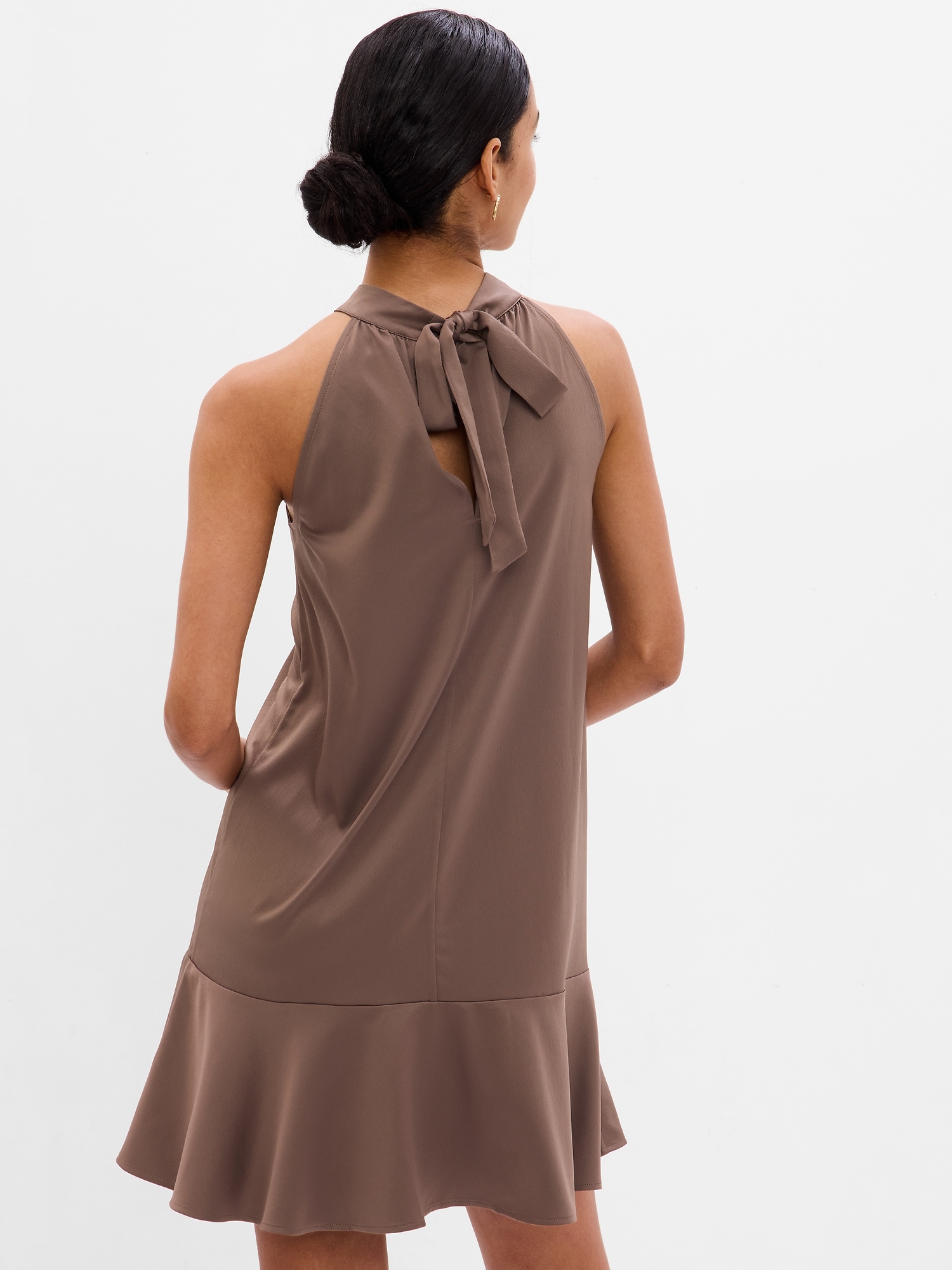 TieBack Halter Mini Dress Gap