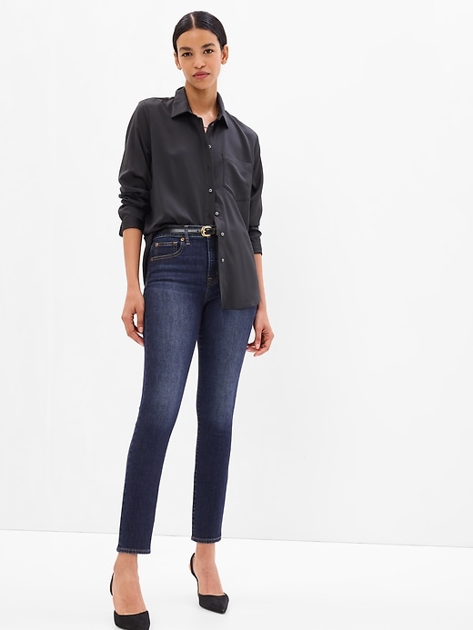 Image number 6 showing, High Rise True Skinny Jeans