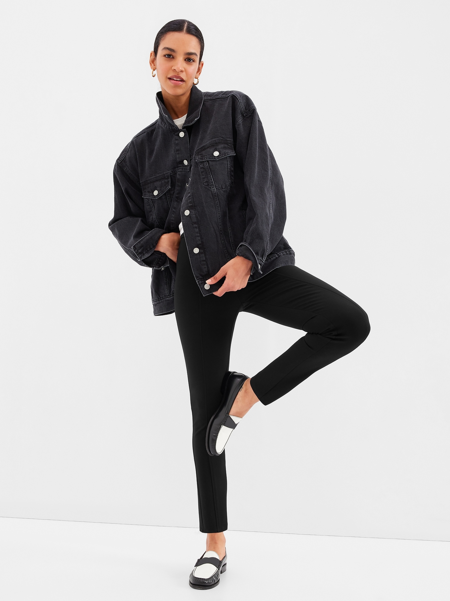 High Rise Ponte Skinny Pants | Gap