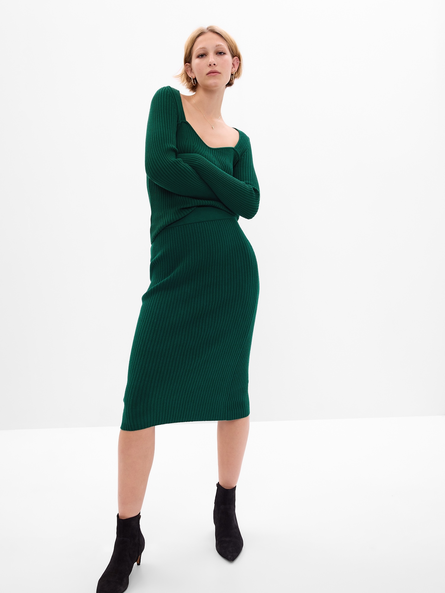 CashSoft Midi Sweater Skirt | Gap