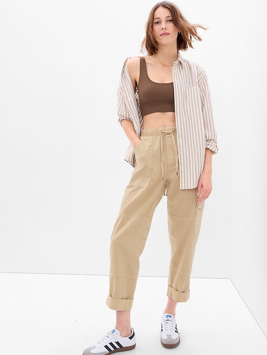 Image number 7 showing, Pull-On Tapered Utility Pants with Washwell