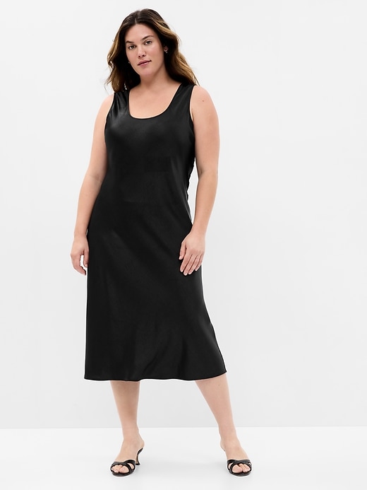 Image number 4 showing, Satin Midi Tank Dress