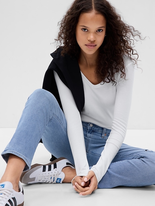 Image number 1 showing, Modern V-Neck T-Shirt
