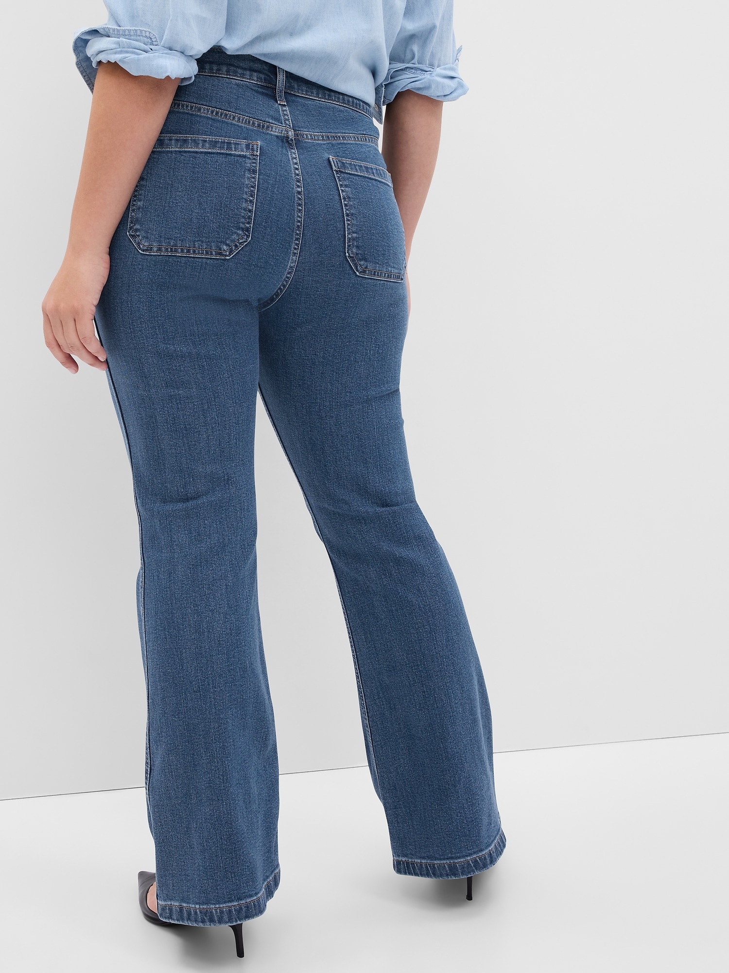 High Rise '70s Flare Jeans with Washwell | Gap