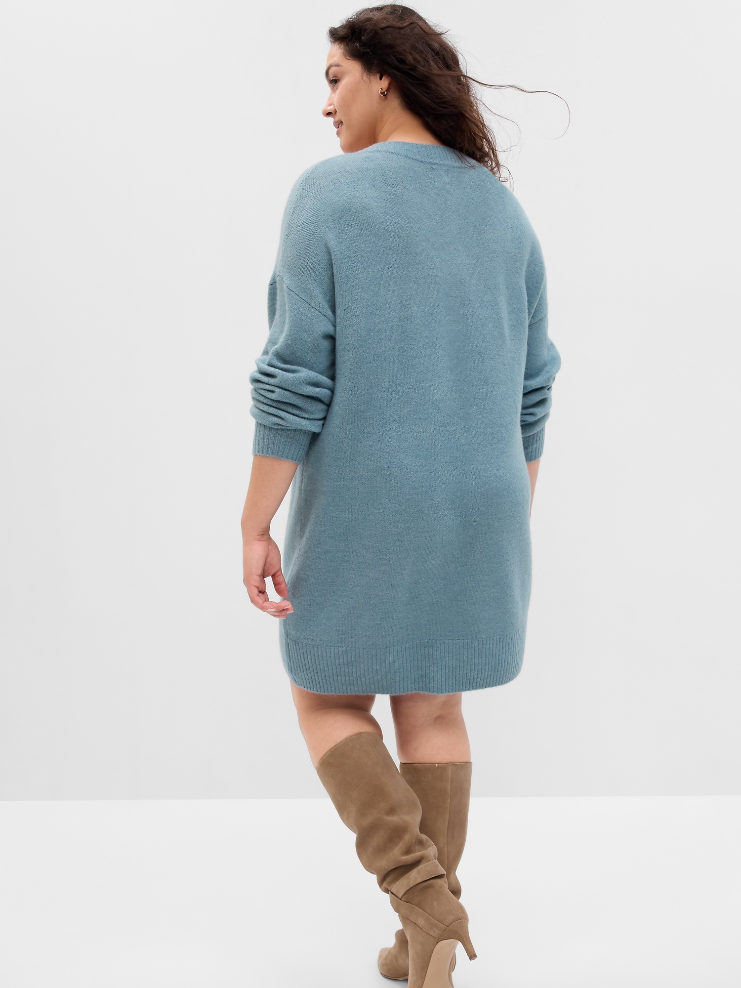 V-Neck Mini Sweater Dress | Gap