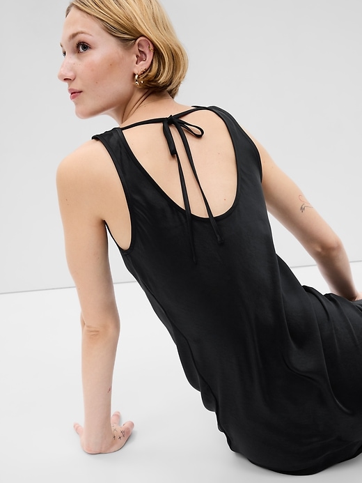 Image number 2 showing, Satin Midi Tank Dress