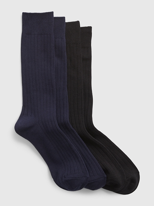 L'image numéro 1 présente Chaussettes habillées (paquet de 2 paires)