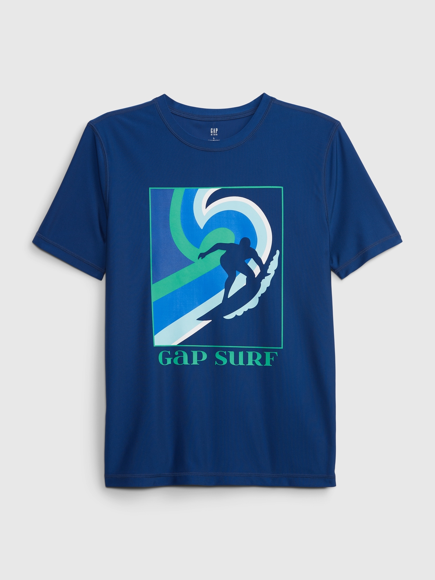 Gap Kids Swim Rash Guard blue. 1