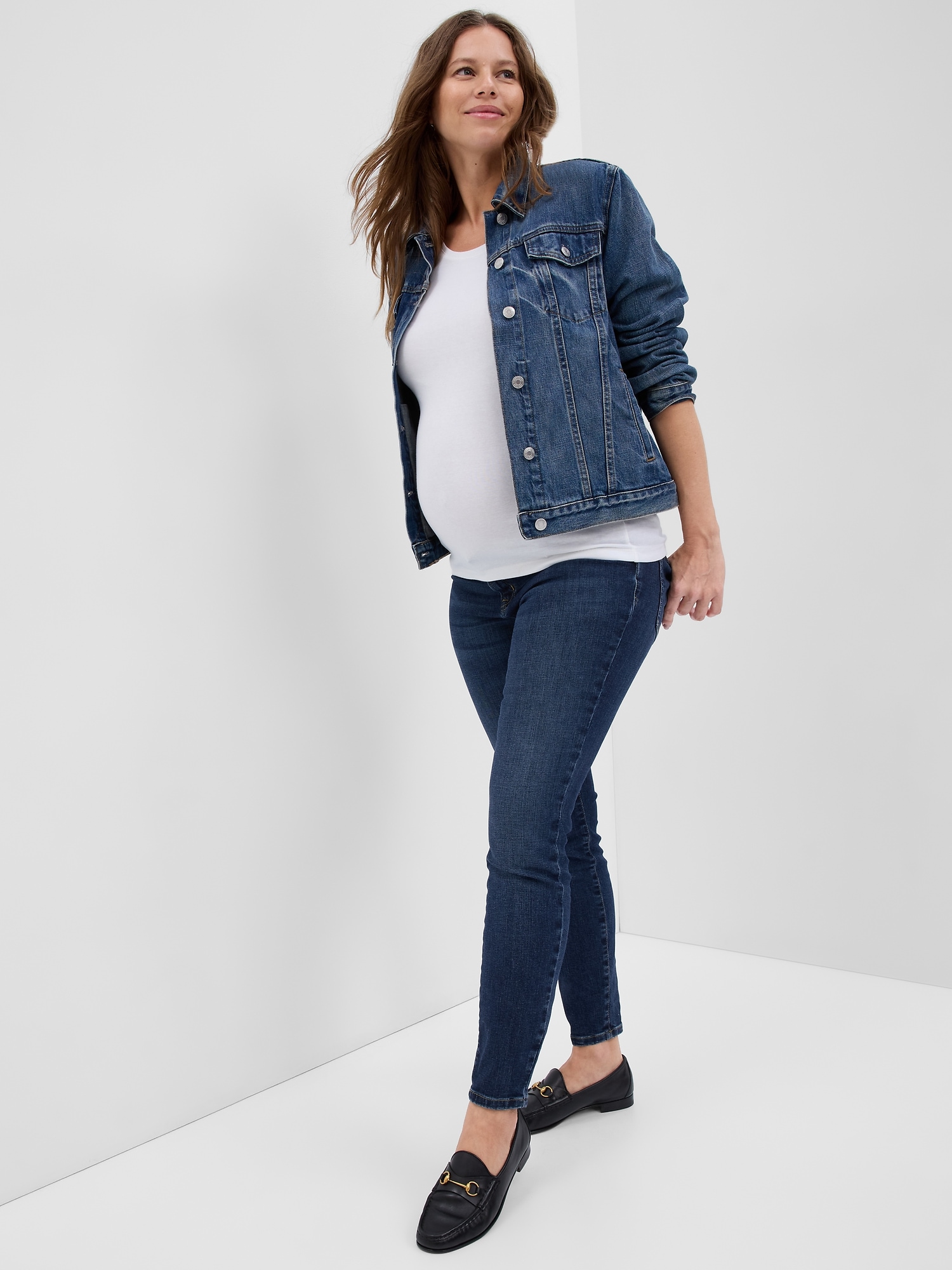 Maternity Inset Panel Skinny Jeans