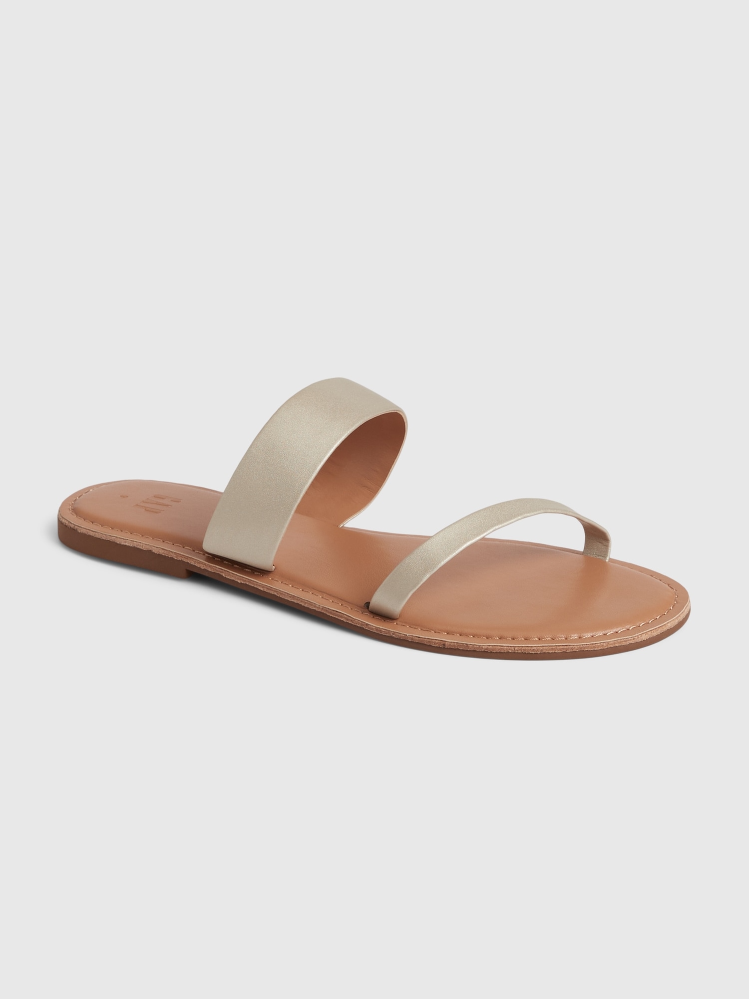 Gap Two-Strap Sandals gold. 1