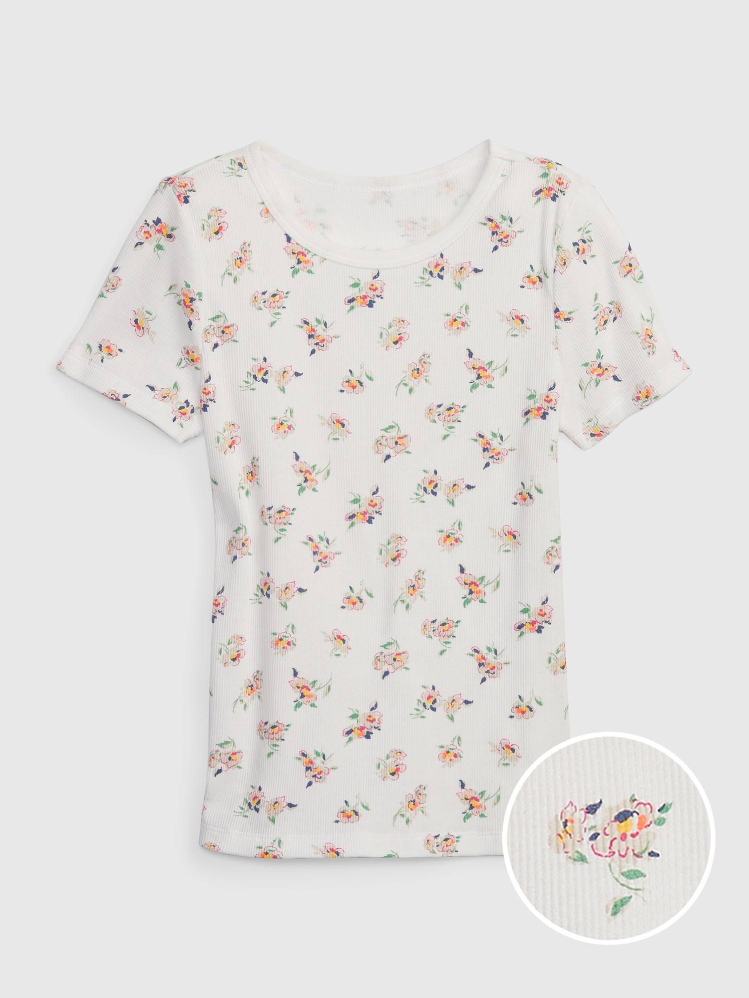 Two Tone Ribbed Edge T-Shirt (Kids) main image 1
