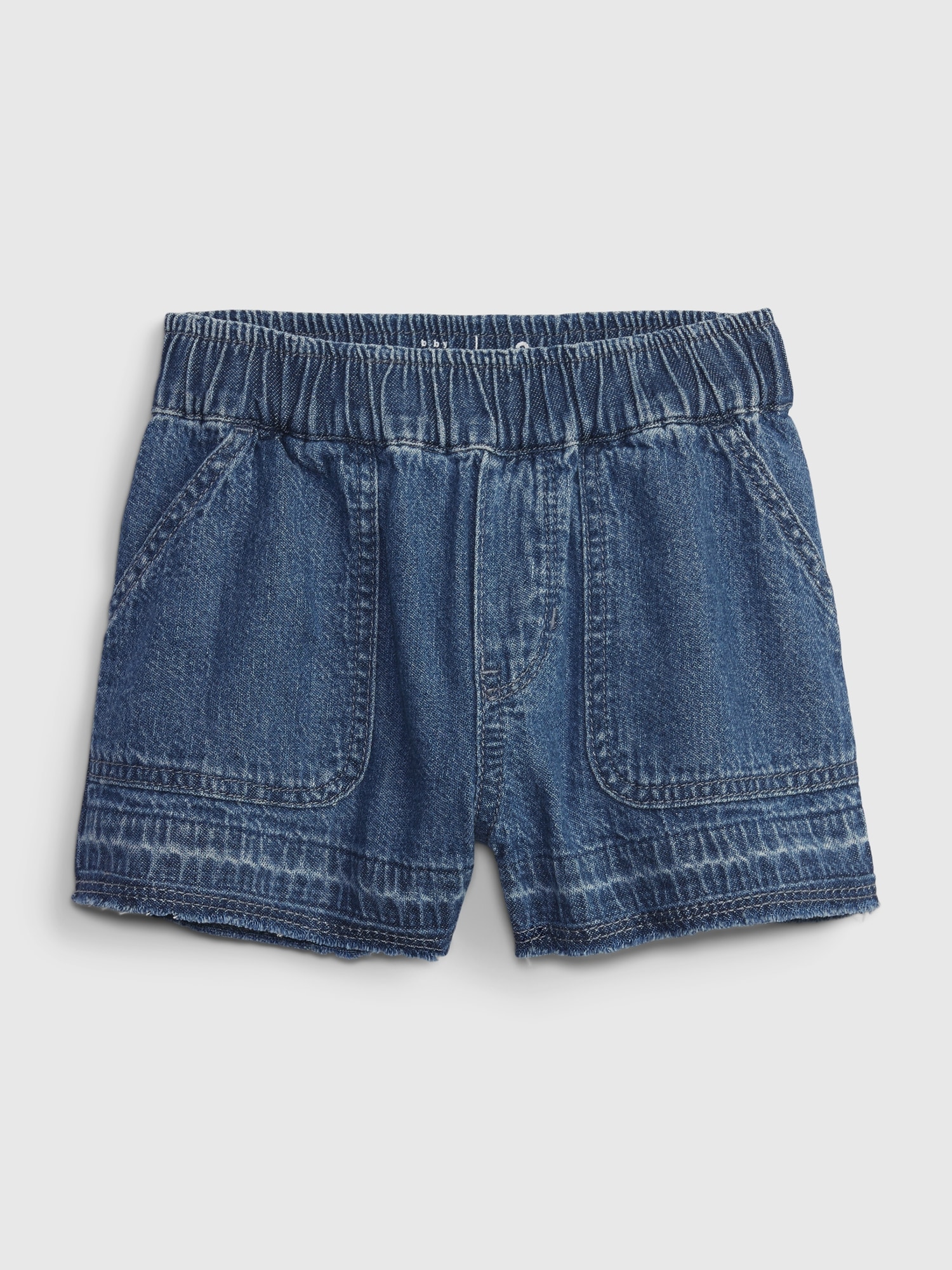 Gap Toddler Pull-On Denim Shorts blue. 1