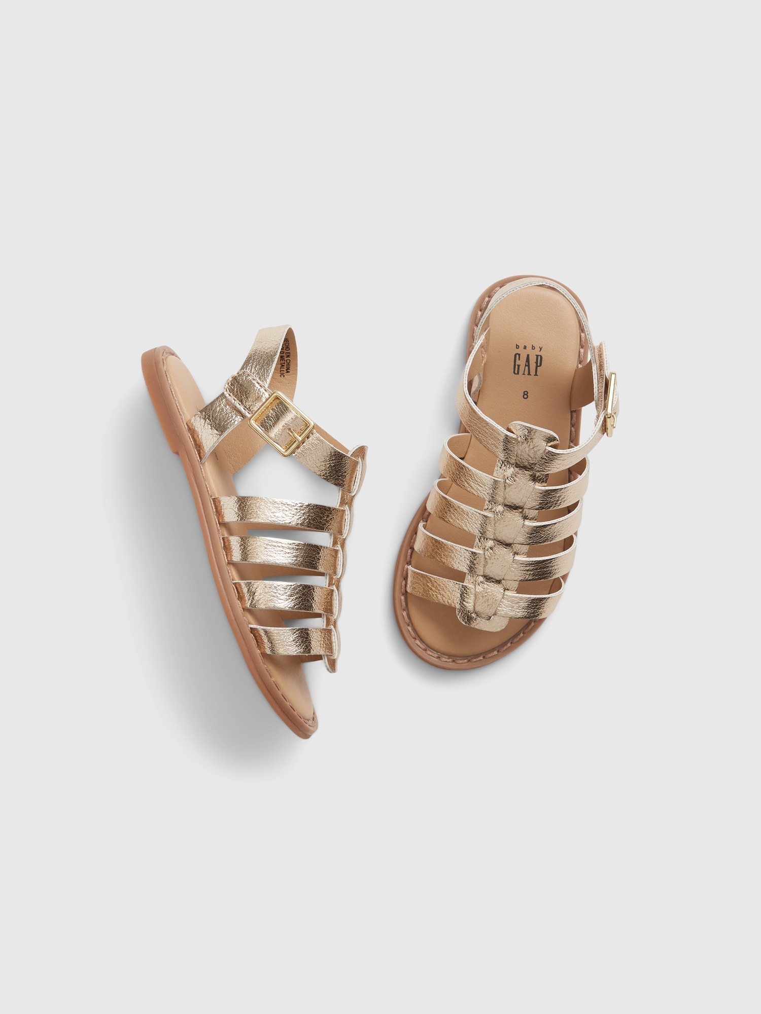 Gap Toddler Strappy Sandals gold. 1