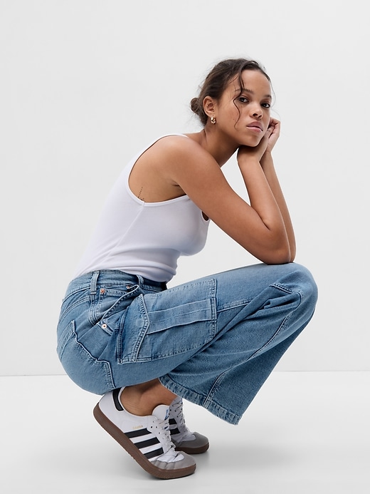 Mid Rise '90s Loose Cargo Jeans | Gap