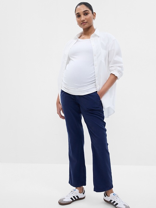 Pantalon De Grossesse Décontracté Avec Bandeau Ventre - Confort Journées Entières - Taille S à XXXL