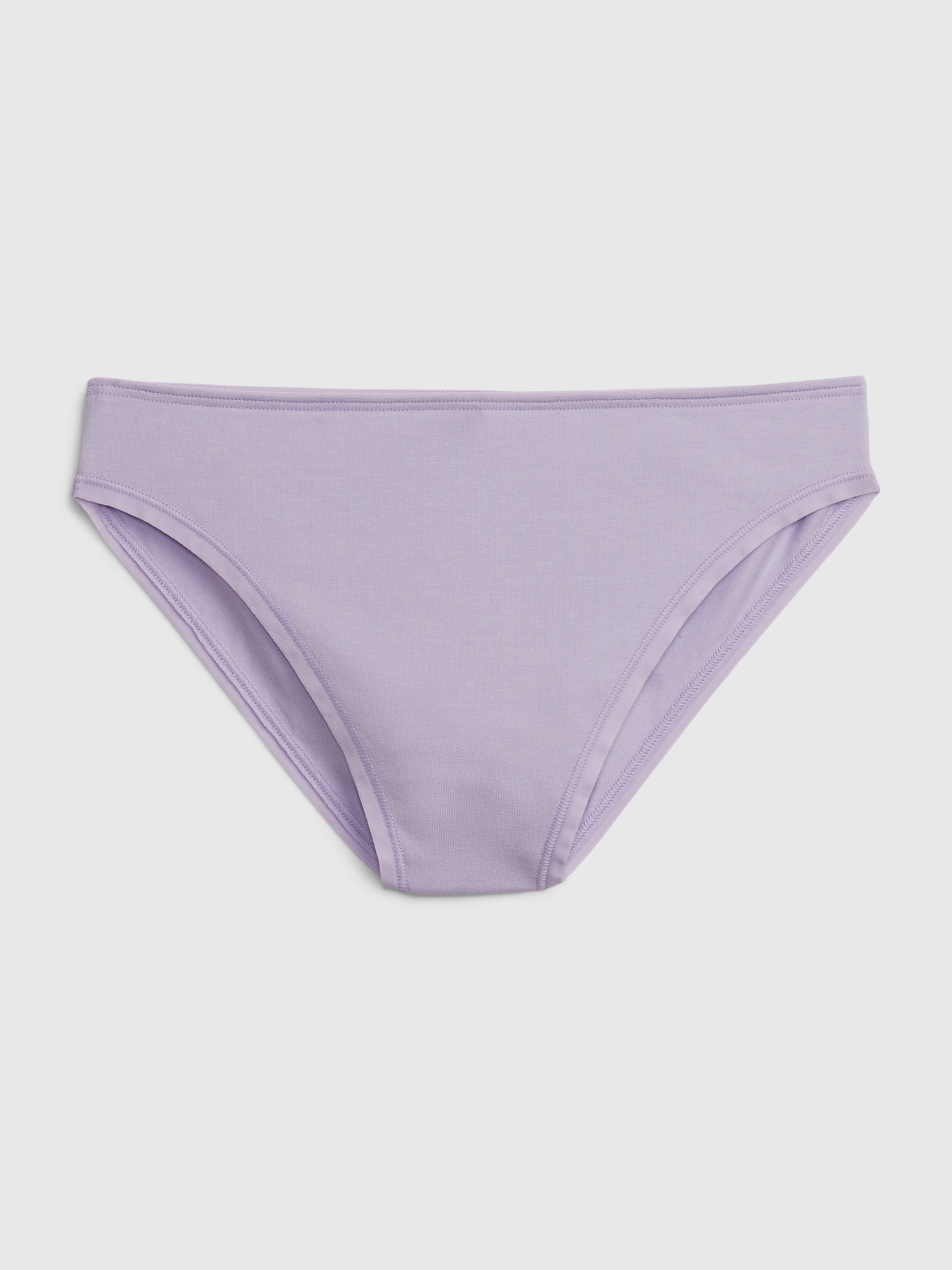 Gap Organic Mid Rise Stretch Cotton Bikini purple. 1