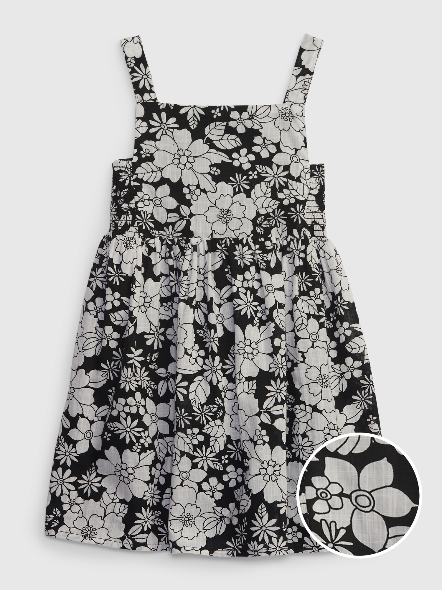 Gap Toddler Floral Side-Smocked Dress multi. 1