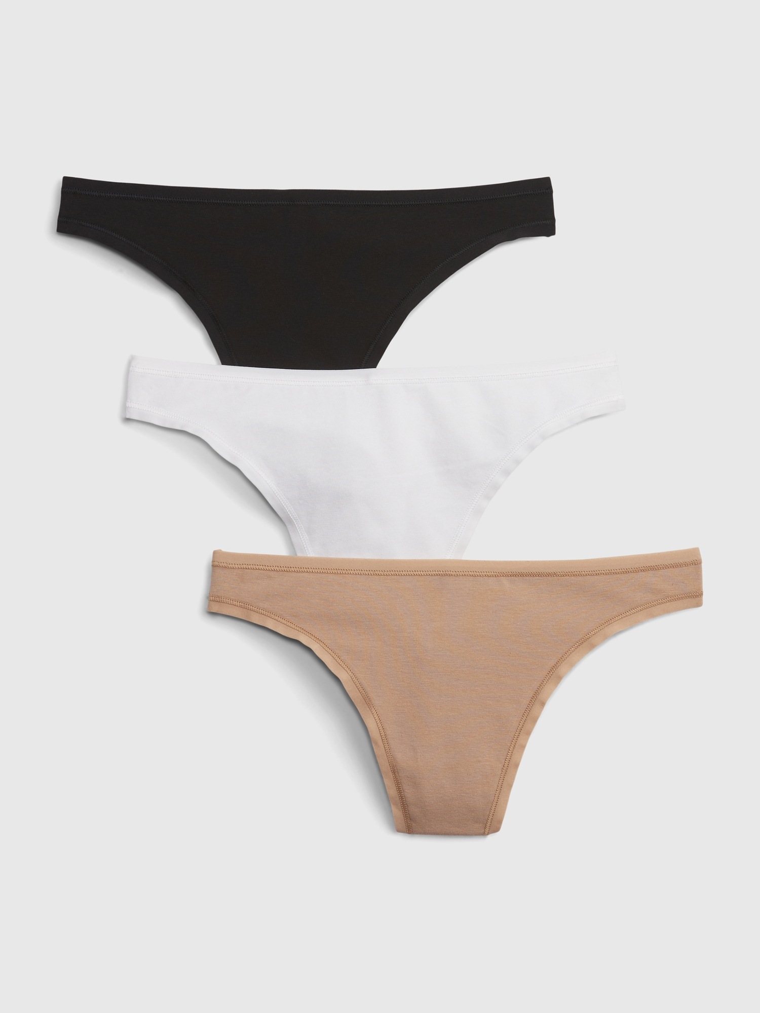 Calvin Klein Underwear WMNS 3 PACK THONG (LOW-RISE) White -  WHITE/WHITE/WHITE