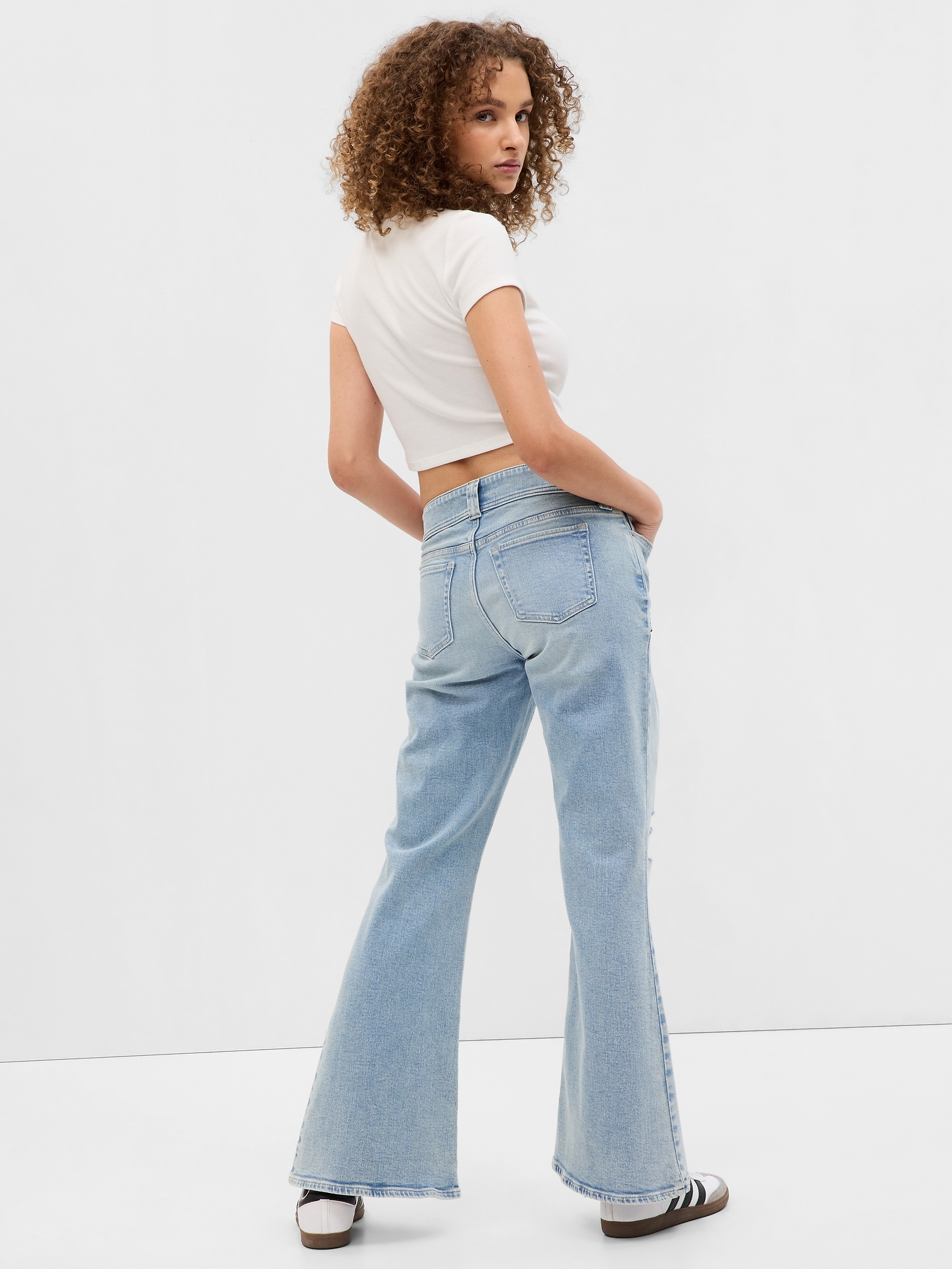 Low Rise Y2K Flare Jeans | Gap
