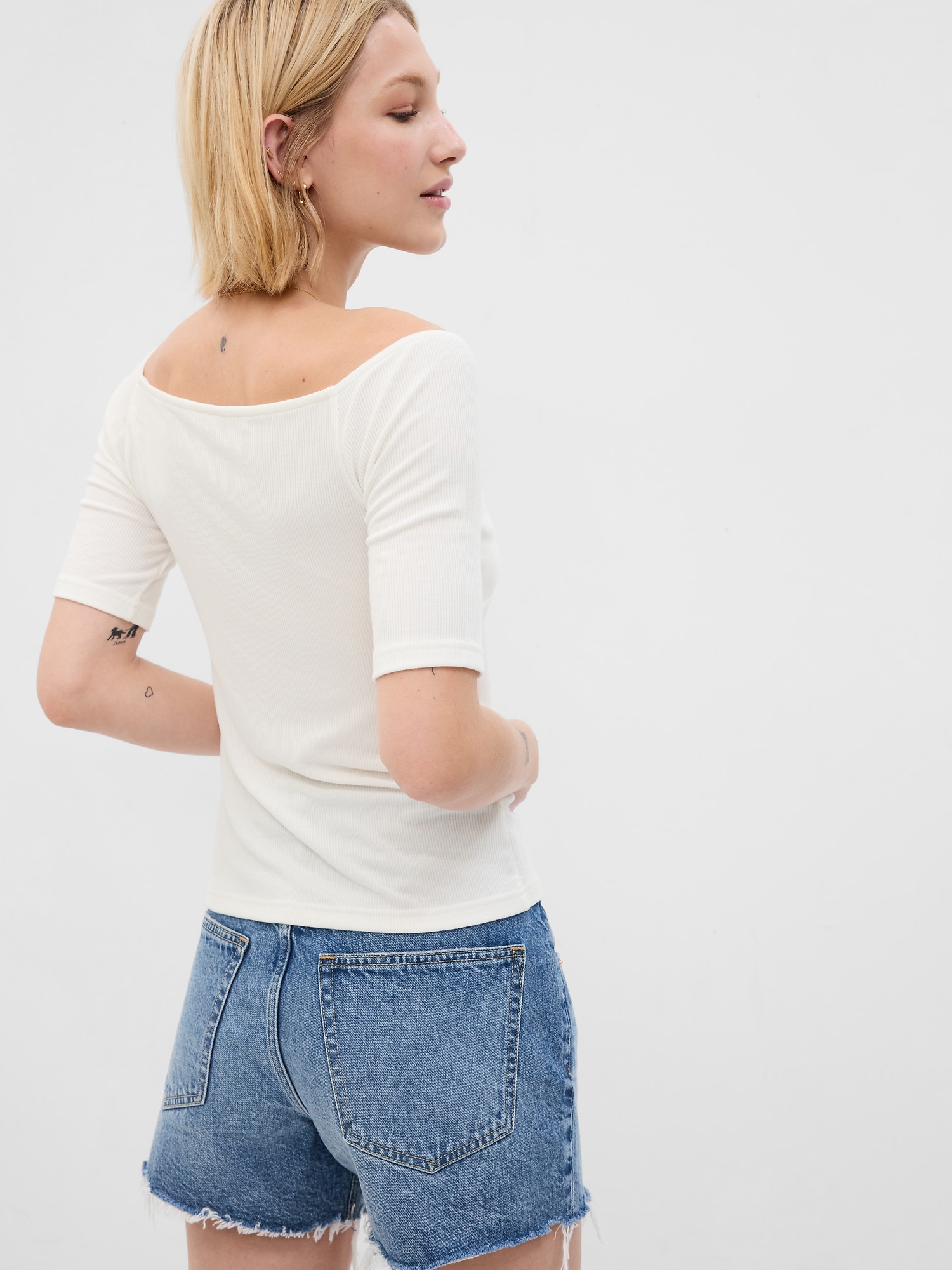 Mini Rib Sweetheart T-Shirt