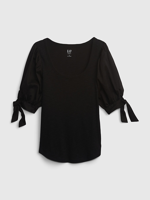 Image number 6 showing, Essential Rib Puff Sleeve Top