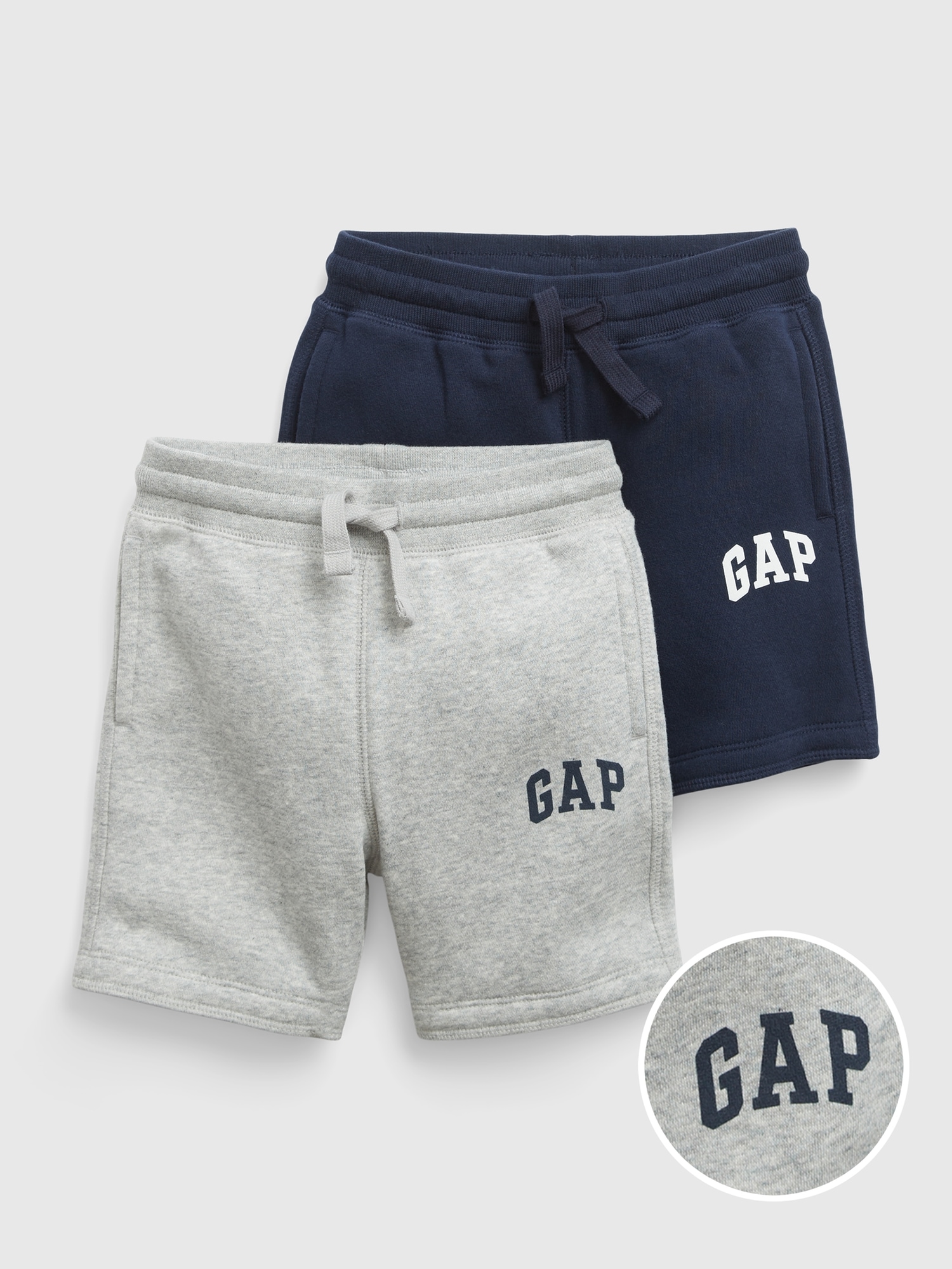 Gap Toddler Gap Logo Sweat Shorts (2-Pack) blue. 1