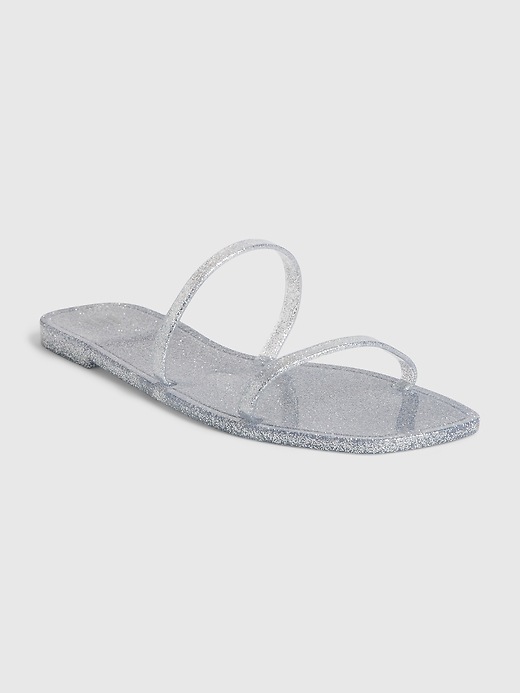 Image number 1 showing, Two-Strap Jelly Sandals
